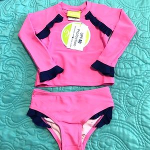 2pc Girls swim set by Whimsy sz6-12 months